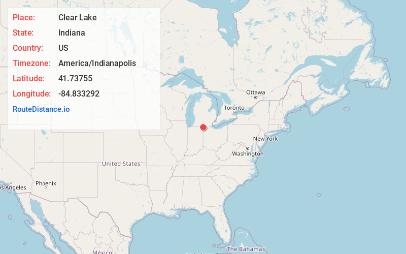 Map of Clear Lake