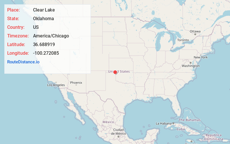 Map of Clear Lake