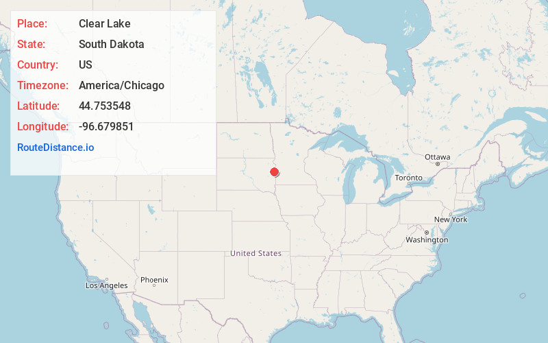 Map of Clear Lake