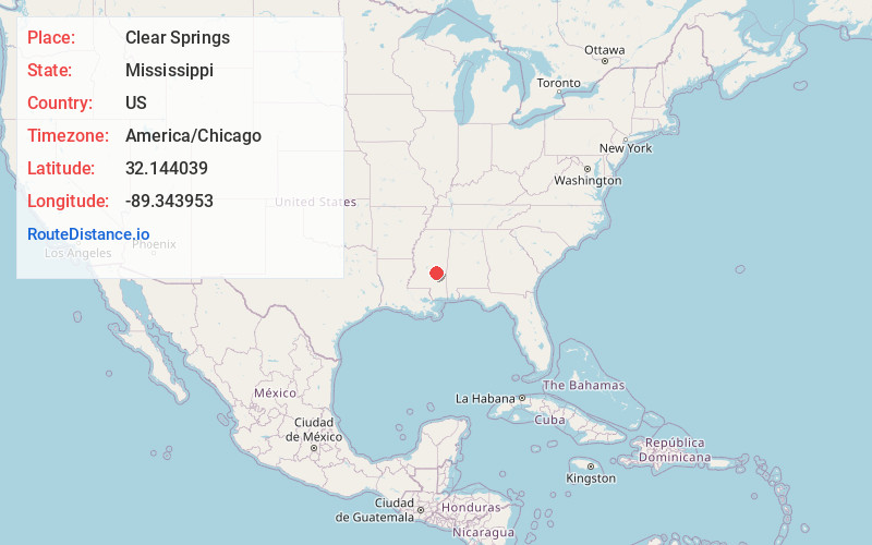 Map of Clear Springs