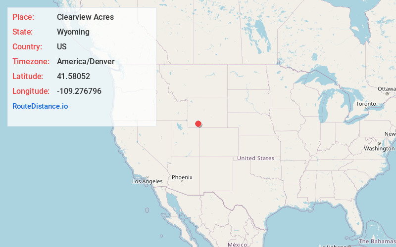 Map of Clearview Acres