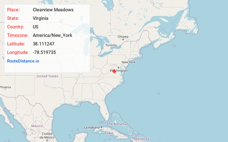 Map of Clearview Meadows
