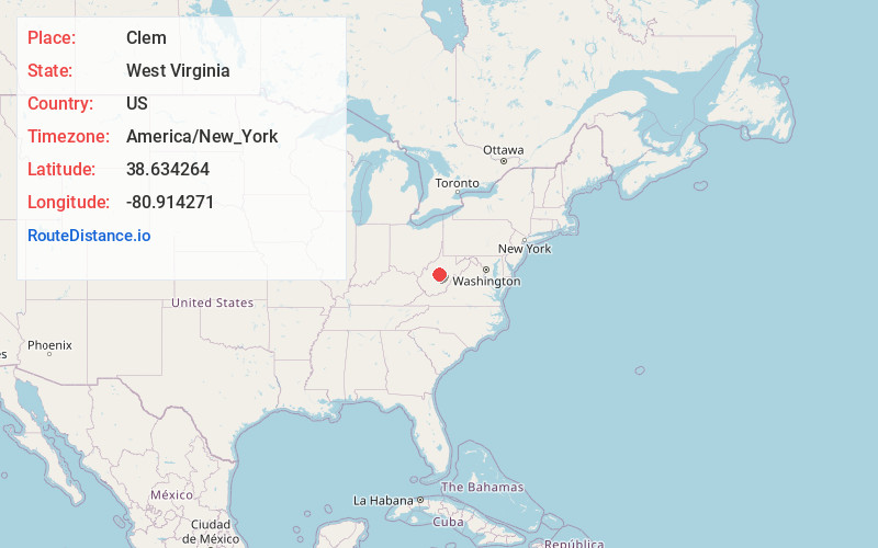 Map of Clem