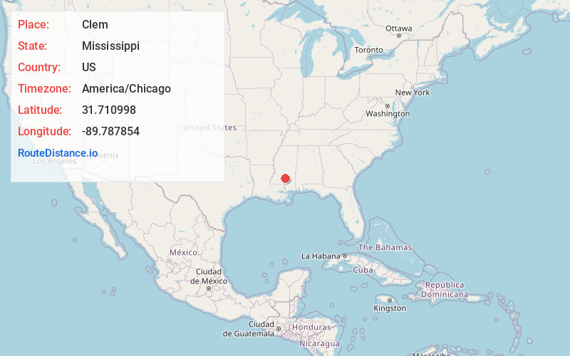 Map of Clem