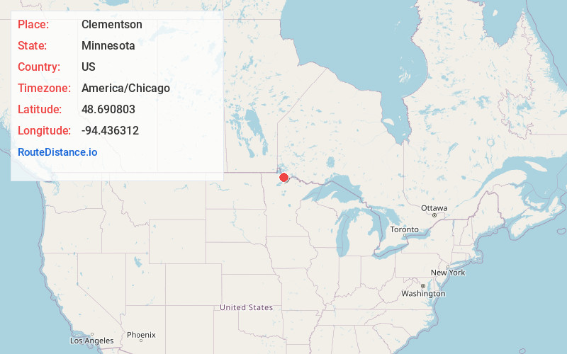 Map of Clementson