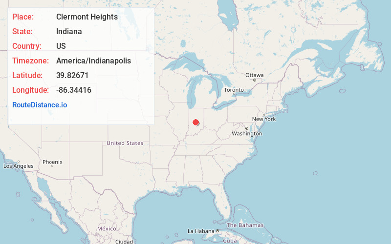 Map of Clermont Heights