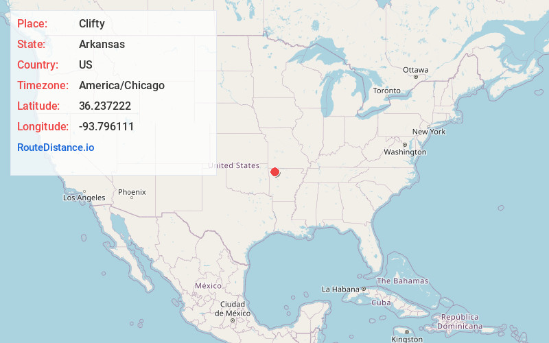 Map of Clifty