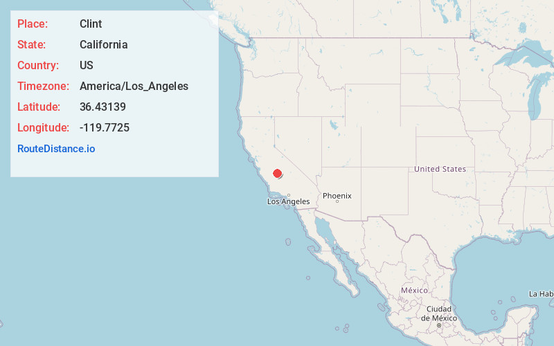 Map of Clint