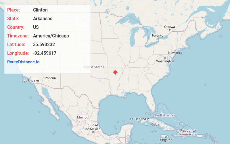 Map of Clinton