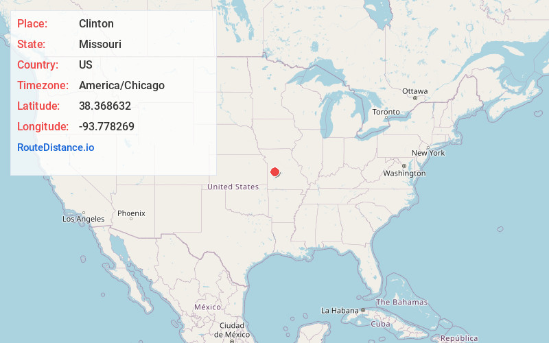 Map of Clinton