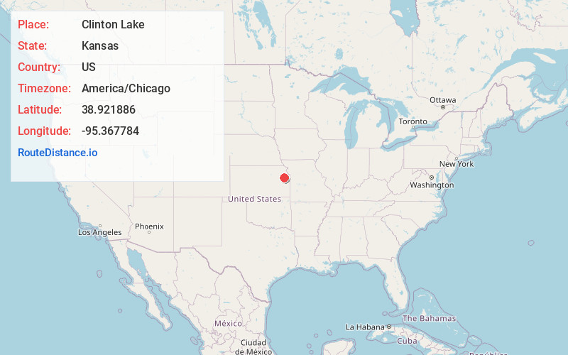 Map of Clinton Lake