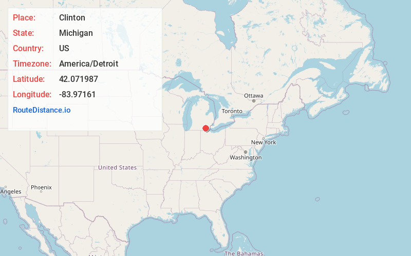 Map of Clinton