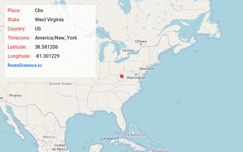 Map of Clio