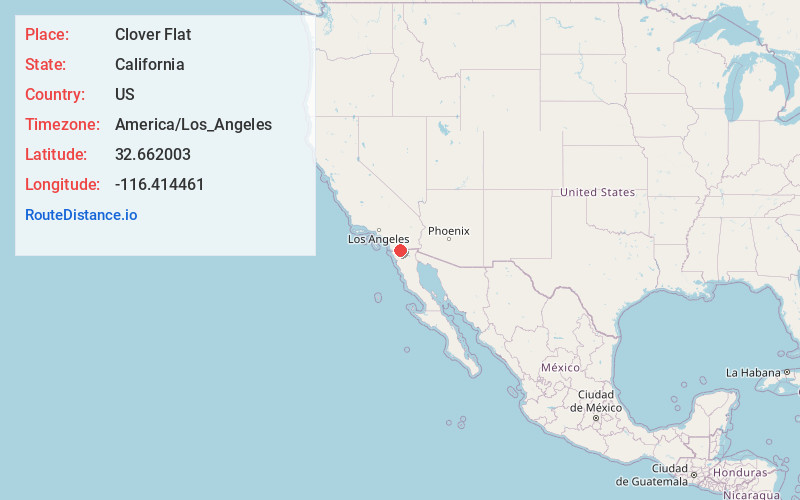 Map of Clover Flat