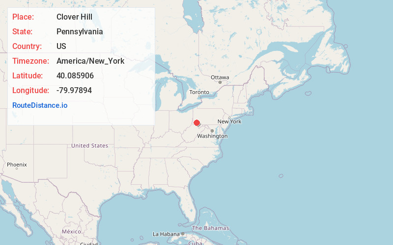 Map of Clover Hill
