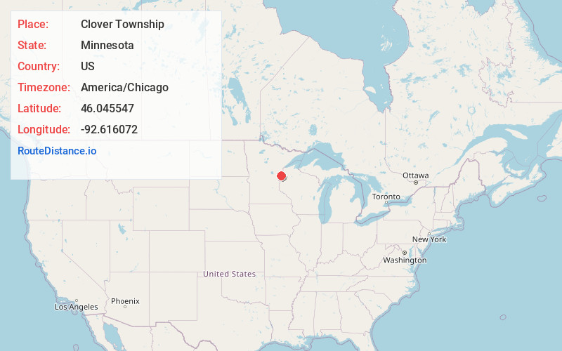 Map of Clover Township