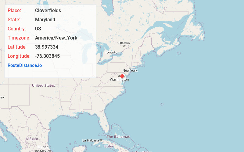 Map of Cloverfields