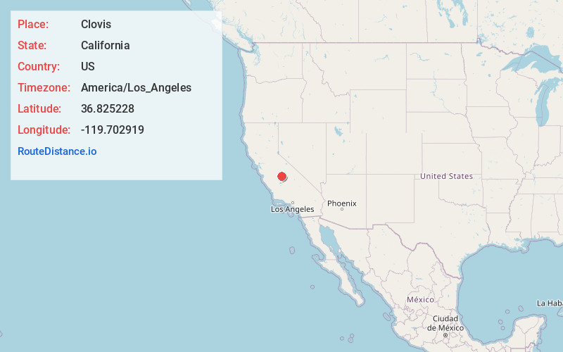 Map of Clovis