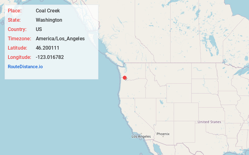 Map of Coal Creek