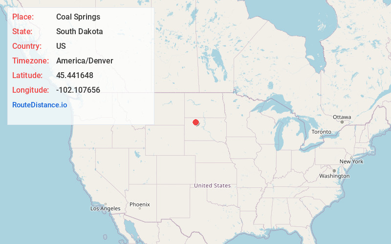 Map of Coal Springs