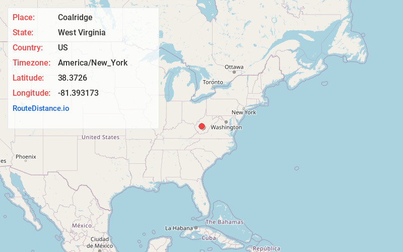 Map of Coalridge