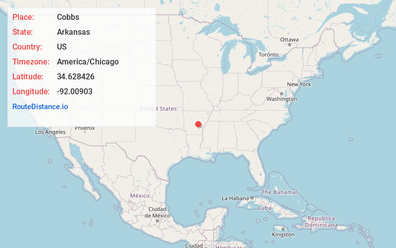 Map of Cobbs