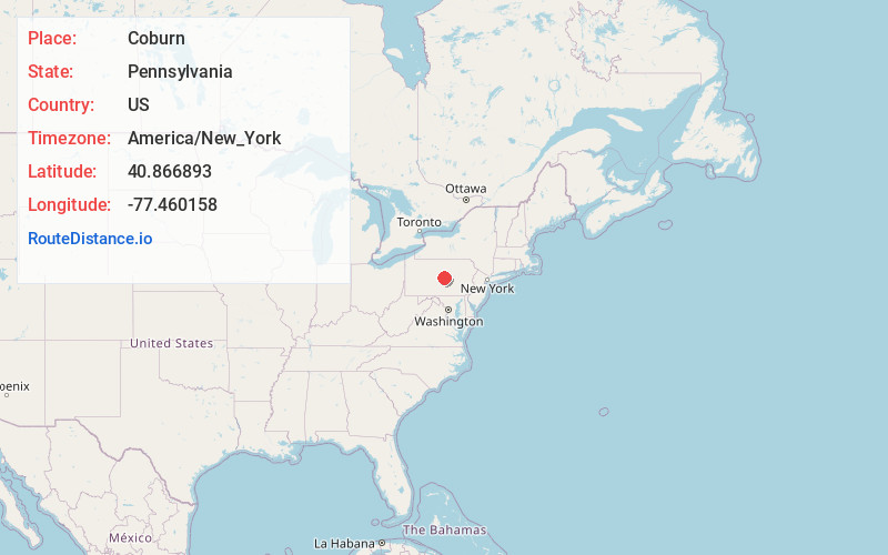Map of Coburn