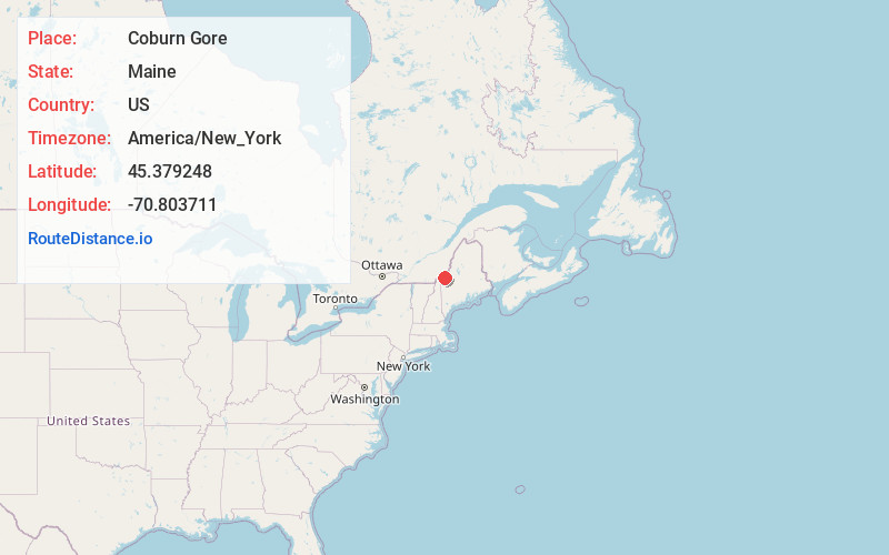 Map of Coburn Gore