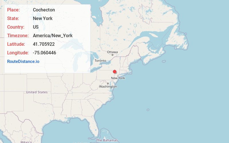 Map of Cochecton