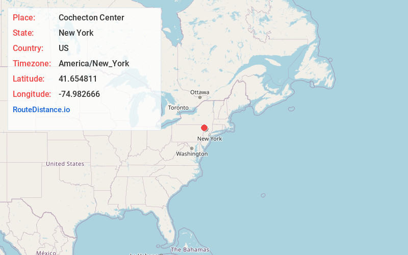 Map of Cochecton Center