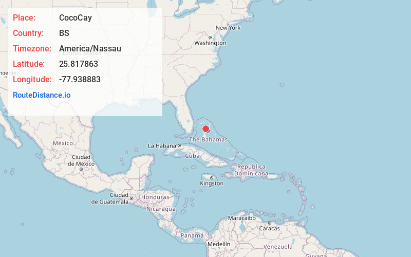 Map of CocoCay