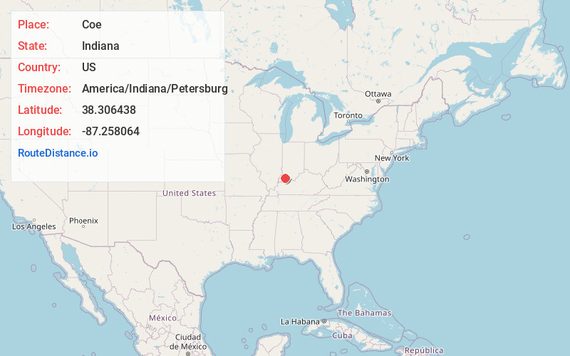 Map of Coe