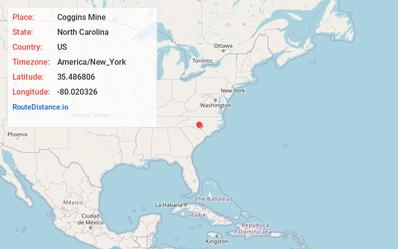 Map of Coggins Mine