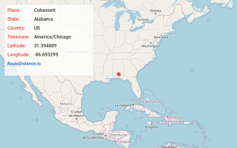 Map of Cohassett