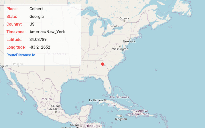Map of Colbert