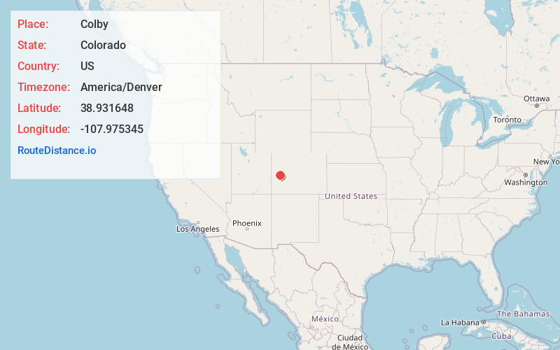 Map of Colby