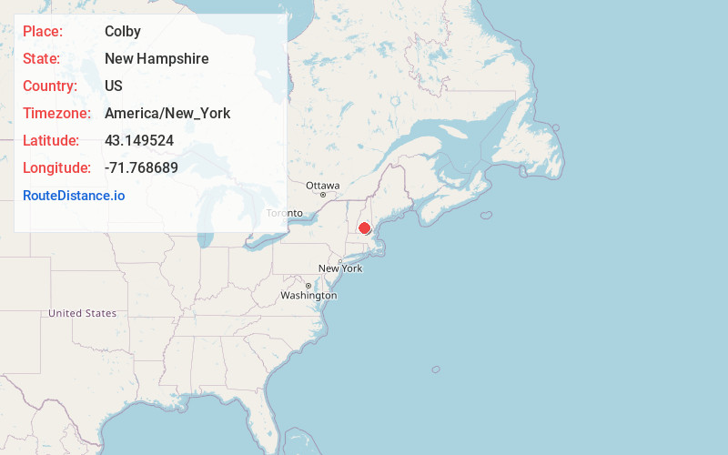 Map of Colby