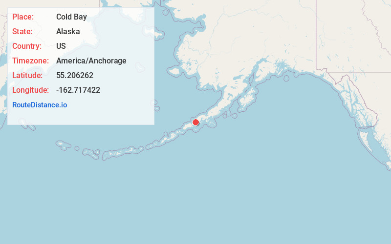 Map of Cold Bay
