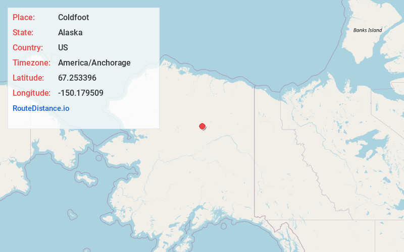 Map of Coldfoot