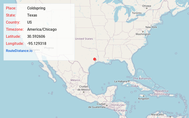 Map of Coldspring