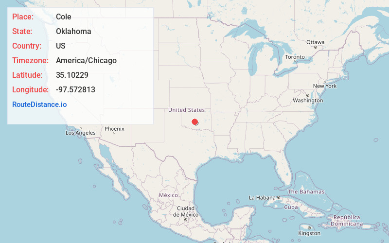 Map of Cole