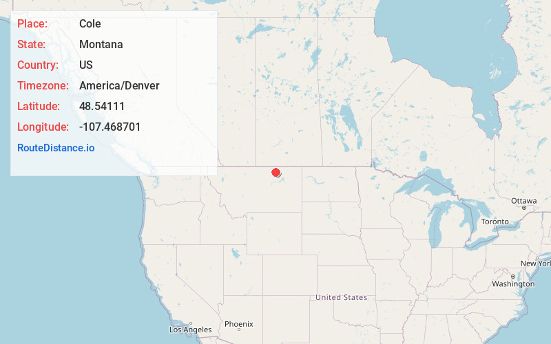 Map of Cole