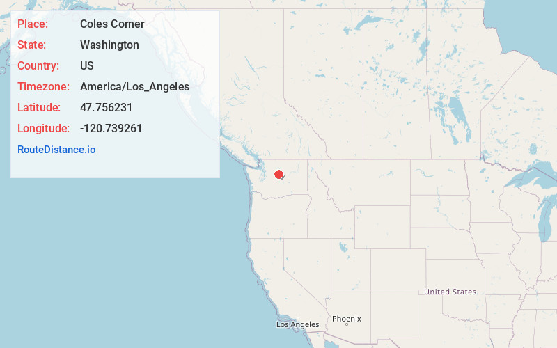 Map of Coles Corner