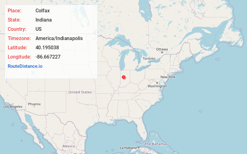 Map of Colfax