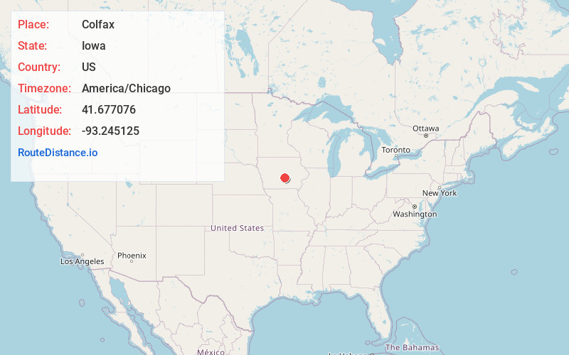 Map of Colfax