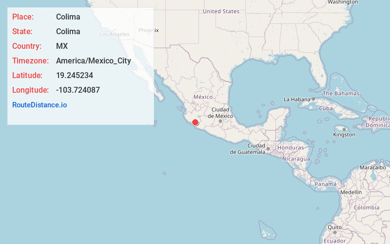 Map of Colima