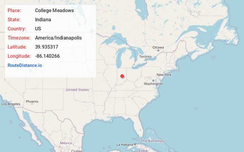 Map of College Meadows