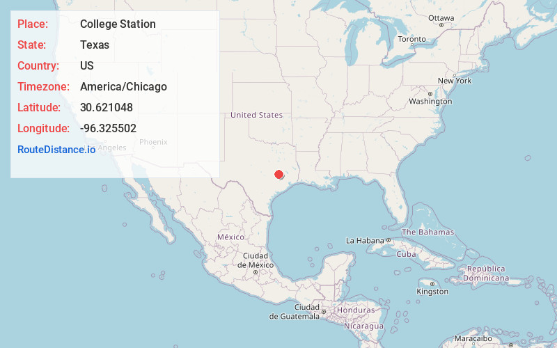 Map of College Station