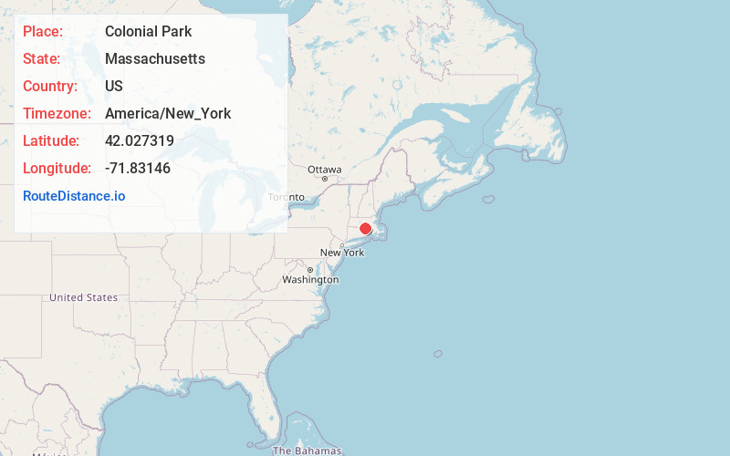 Map of Colonial Park