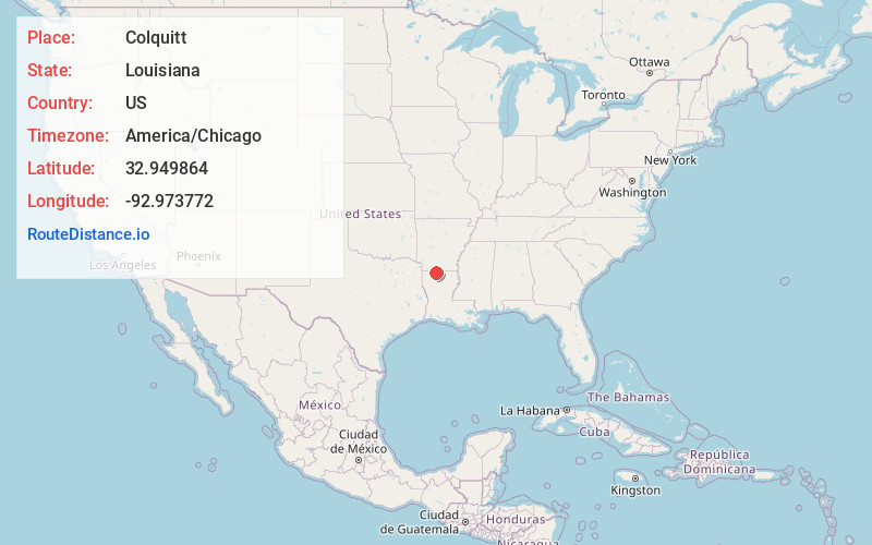 Map of Colquitt